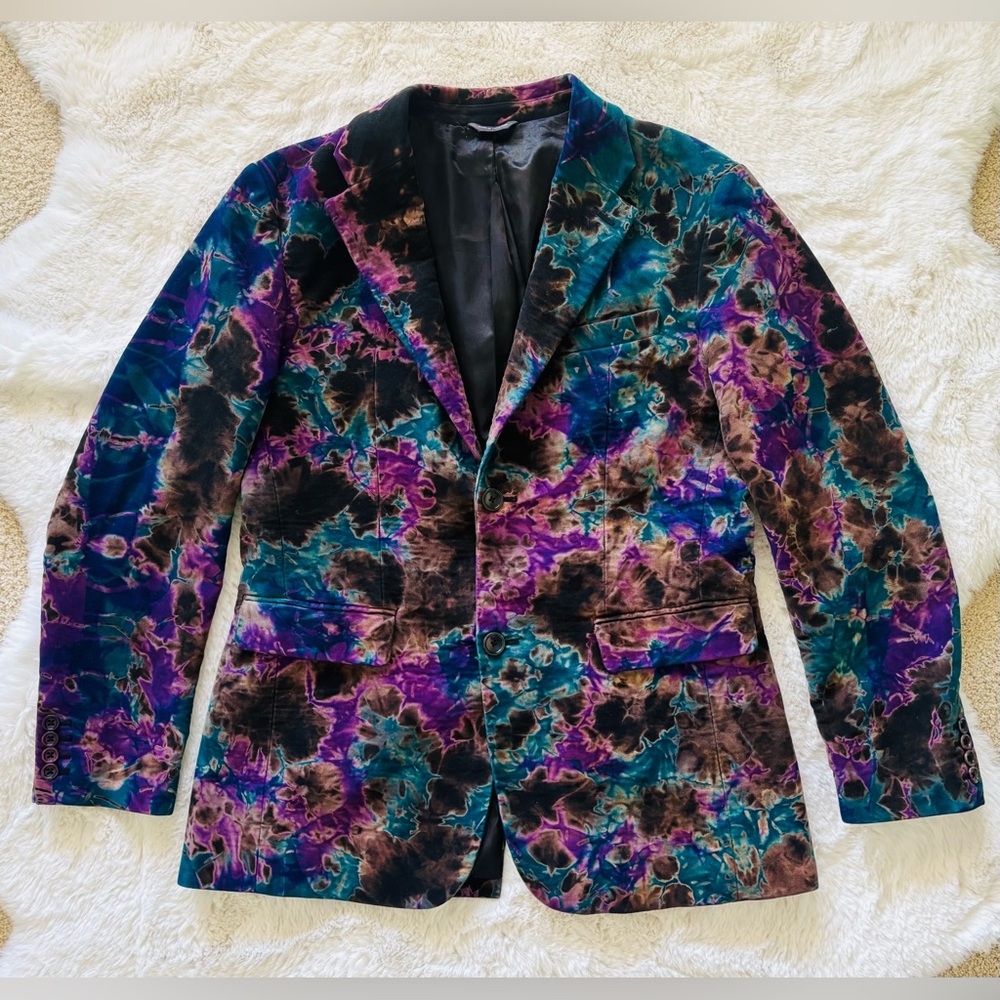 Multicolor Velvet Blazer